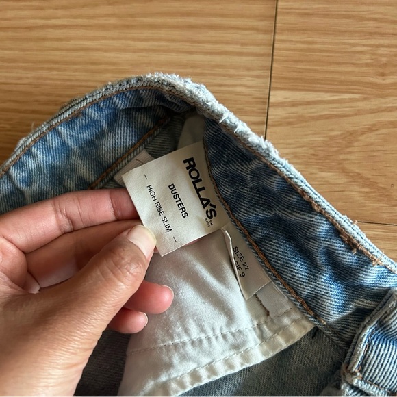 ROLLA’S Cut Off High Rise Slim Jean Shorts Women’s 27 - Picture 4 of 8